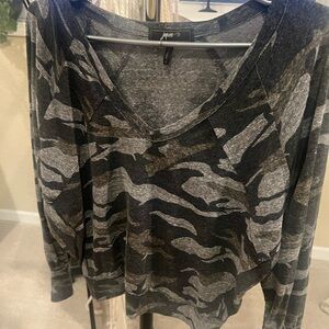 Camouflage Long Sleeve Top